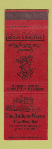 Matchbook Cover - Anthony Wayne Hotel Hamilton OH