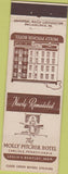 Matchbook Cover - Molly Pitcher Hotel Carlisle PA