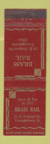 Matchbook Cover - Brass Rail Youngstown OH WEAR