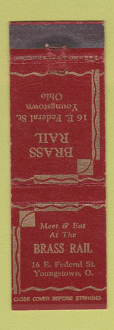 Matchbook Cover - Brass Rail Youngstown OH WEAR