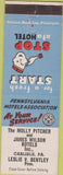 Matchbook Cover - Molly Pitcher Hotel James Wilson Carlisle PA