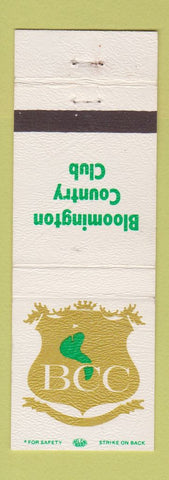 Matchbook Cover - Bloomington Country Club IL