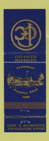 Matchbook Cover - Flossmoor Country Club IL