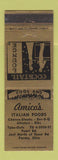 Matchbook Cover - Amico's Italian Foods Parma OH