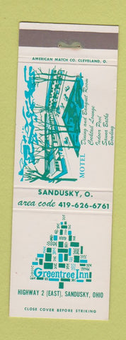 Matchbook Cover - Greentree Inn Sandusky OH