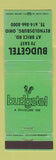 Matchbook Cover - Budget Travelers' Inn Reynoldsburg OH WEAR