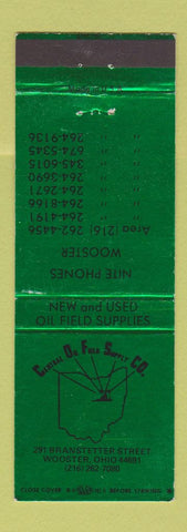 Matchbook Cover - Central Oil Field Supply Wooster OH