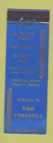 Matchbook Cover - Virginia Restaurant Dayton OH WORN