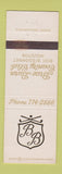 Matchbook Cover - Brae Burn Country Club Houston TX