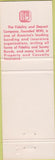 Matchbook Cover - Fidelity Bonding Insurance Atlanta GA