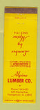 Matchbook Cover - Alpine Lumber Youngstown OH WORN