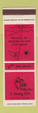 Matchbook Cover - Ojai Valley Inn Country Club Ojai CA