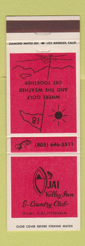 Matchbook Cover - Ojai Valley Inn Country Club Ojai CA
