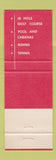 Matchbook Cover - Ojai Valley Inn Country Club Ojai CA