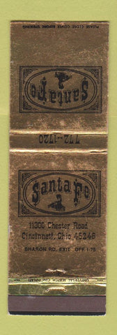 Matchbook Cover - Santa Fe Cincinnati OH Restaurant? WEAR
