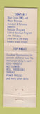 Matchbook Cover - Anchor Fasteners Bedford Heights OH WEAR