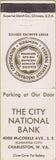 Matchbook Cover - City National Bank Charleston WV