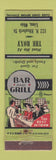 Matchbook Cover - The Roxy Lima OH WEAR