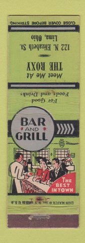 Matchbook Cover - The Roxy Lima OH WEAR