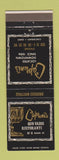 Matchbook Cover - Caproni's Restaurant Cincinnati OH Italian