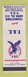 Matchbook Cover - Eagles Club Youngstown OH WEAR