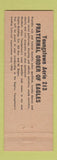 Matchbook Cover - Eagles Club Youngstown OH WEAR