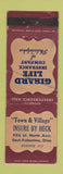 Matchbook Cover - Girard Life Insurance East Palestine OH WORN