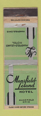 Matchbook Cover - Mansfield Leland Hotel Mansfield OH deco