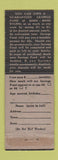 Matchbook Cover - Midland Mutual Life Insurance Columbus OH