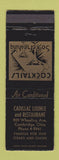 Matchbook Cover - Cadillac Lounge Restaurant Cambridge OH