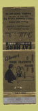 Matchbook Cover - Fiddler's Inn Parma OH WEAR