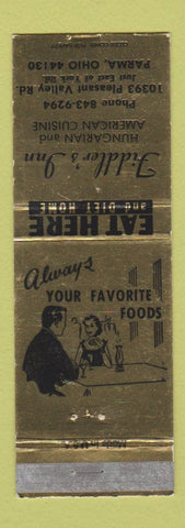 Matchbook Cover - Fiddler's Inn Parma OH WEAR