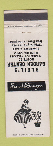 Matchbook Cover - Bleil's Garden Center Mentor OH girlie