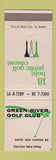 Matchbook Cover - Green River Golf Club Santa Ana? CA