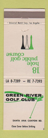 Matchbook Cover - Green River Golf Club Santa Ana? CA