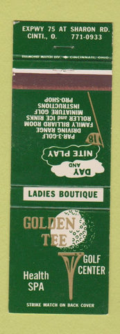 Matchbook Cover - Golden Tee Golf Center Cincinnati OH