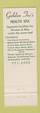 Matchbook Cover - Golden Tee Golf Center Cincinnati OH