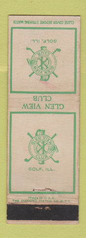 Matchbook Cover - Glen View Golf Club Golf IL