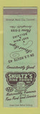 Matchbook Cover - Shultz's Fine Foods Springfield OH