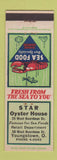 Matchbook Cover - Star Oyster House Youngstown OH