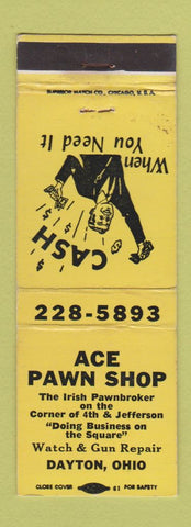 Matchbook Cover - Ace Pawn Shop Dayton OH