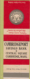 Matchbook Cover - Cambridge Savings Bank MA