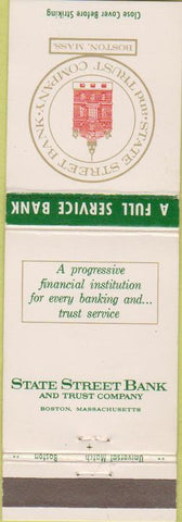 Matchbook Cover - State Street Bank Boston MA