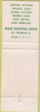 Matchbook Cover - State Street Bank Boston MA
