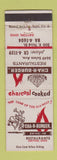 Matchbook Cover - Char Burger hamburgers Dayton OH cowboy