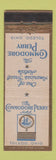 Matchbook Cover - Commodore Perry Hotel Toledo OH WEAR