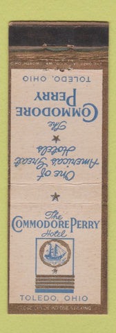Matchbook Cover - Commodore Perry Hotel Toledo OH WEAR