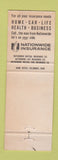 Matchbook Cover - Nationwide Insurance Walter Zeigler Spencer OH