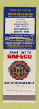 Matchbook Cover - Safeco Auto Insurance William McGee Troy OH