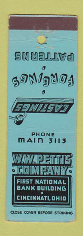 Matchbook Cover - Pettis Castings Forgings Cincinnati OH